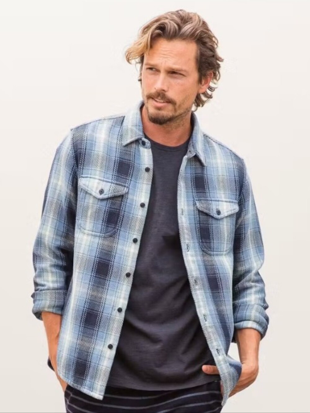 Outerknown Blanket Shirt orhanic Cotton Overshirt Puget Plaid
